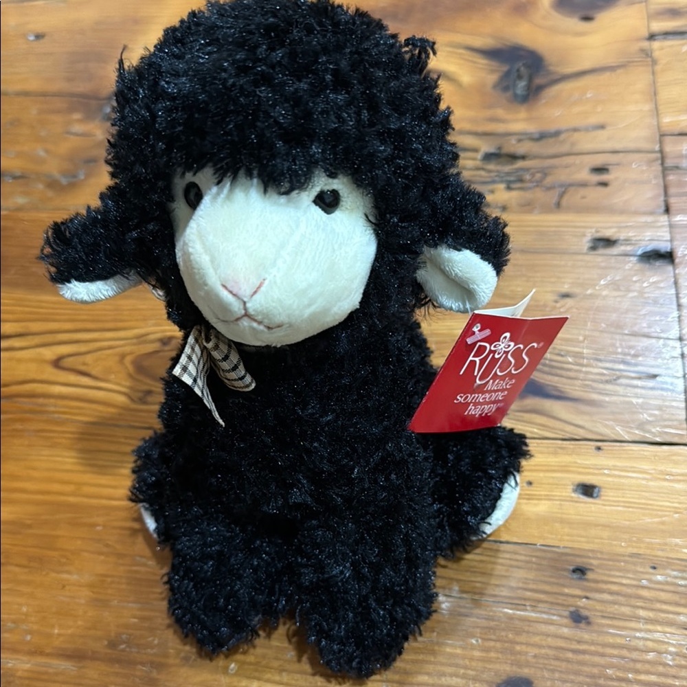 Russ Plush Sheep in Black and White NWT